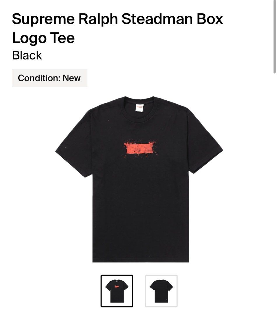 Supreme Ralph Steadman Box Logo Tee M, 女裝, 上衣, T-shirt - Carousell