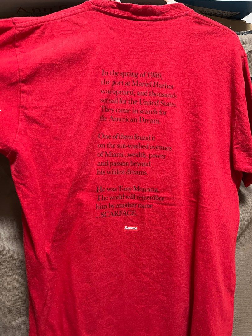 Supreme Scarface T Shirt Men s Fashion Tops Sets Tshirts