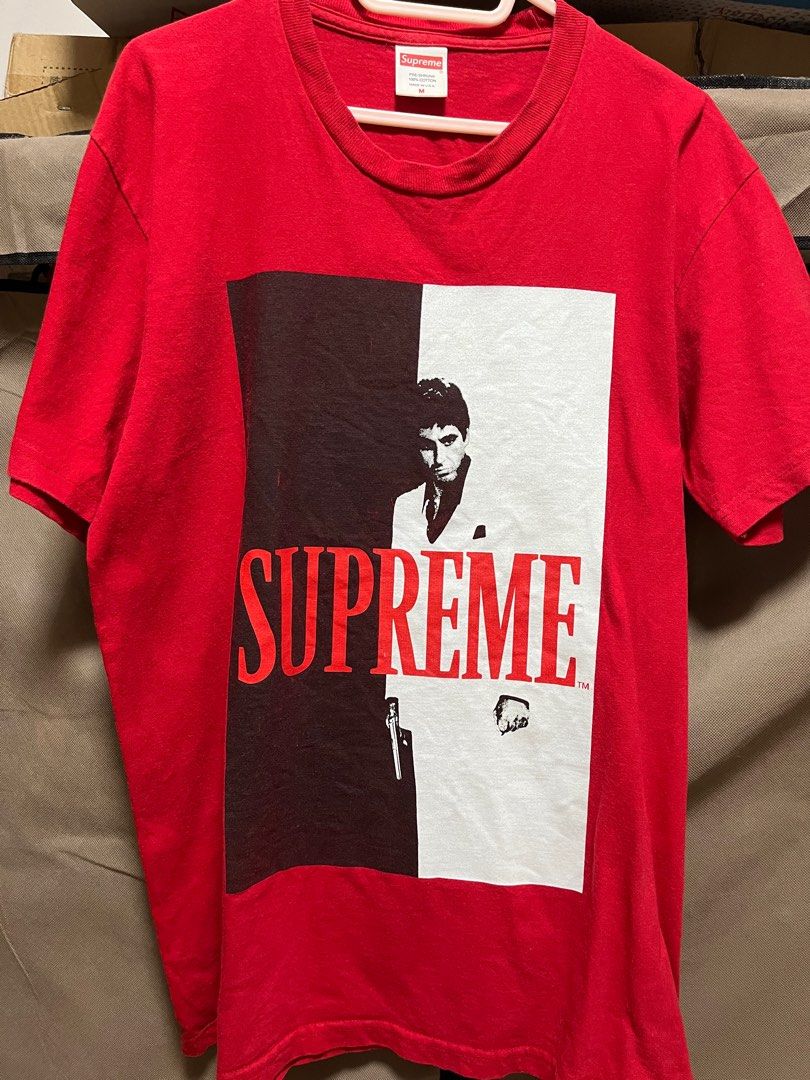 Supreme scarface tee shop red