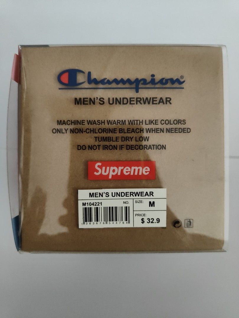 Authentic supreme X champion underwear gift set, Men's Fashion, Bottoms