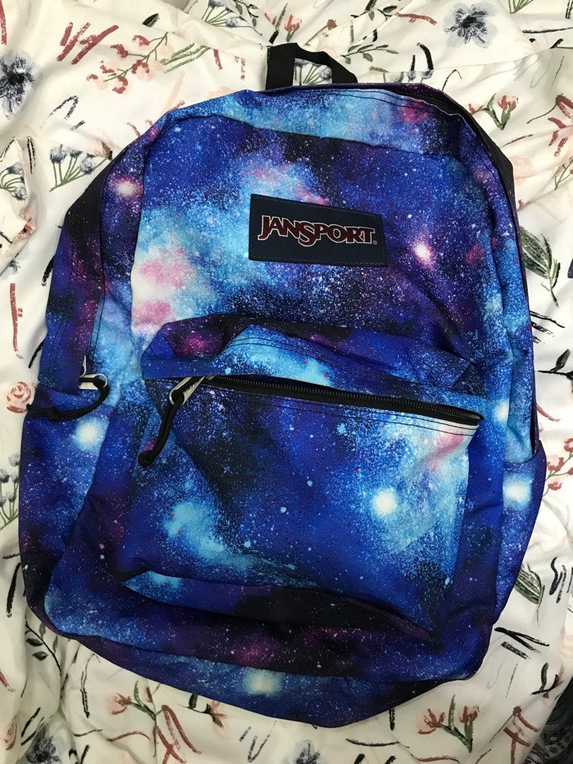 Tas Jansport Superbreak Deep Space Galaxy Bag Fesyen Pria Tas