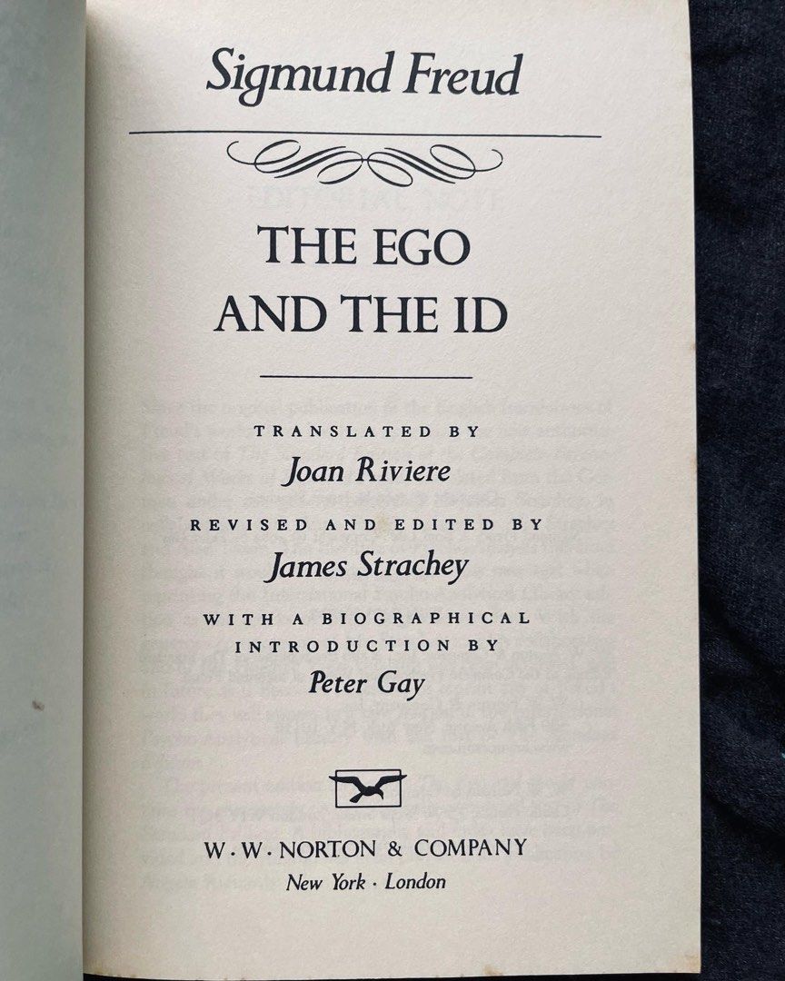 The Ego and the Id By Sigmund Freud, Hobbies & Toys, Books & Magazines, Storybooks on Carousell