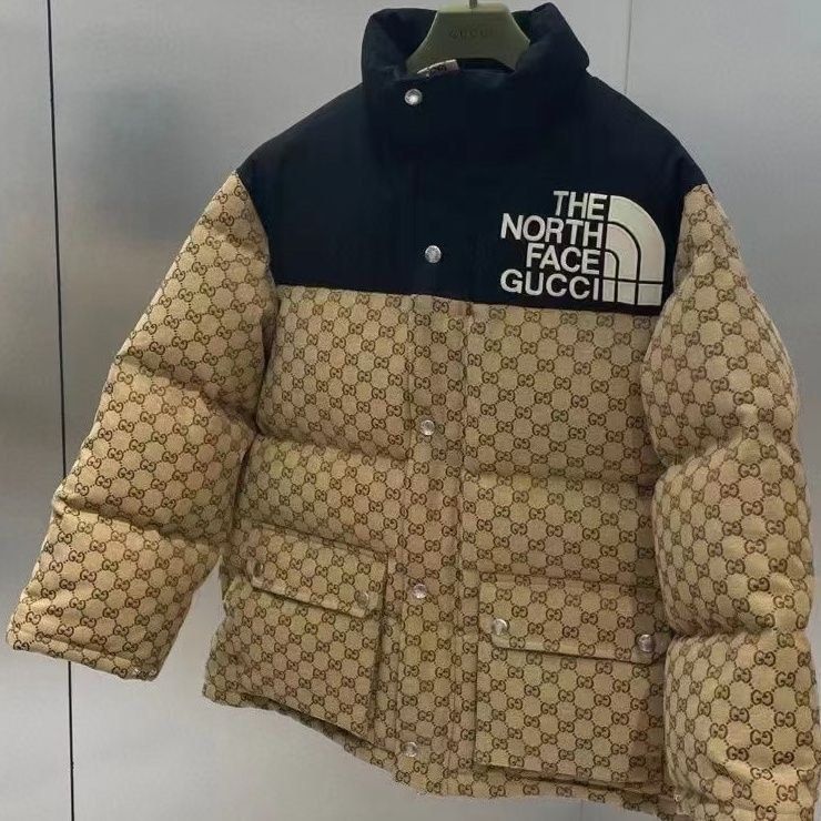 The north face gucci winter bubble jacket, Luxury, Apparel on Carousell