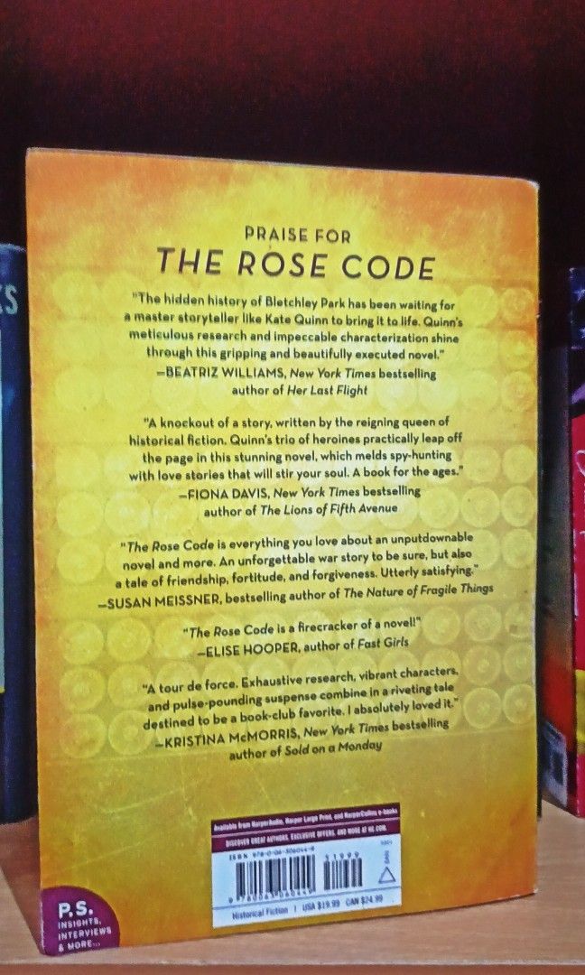 The rose code by kate quinn pb hobbies toys books magazines