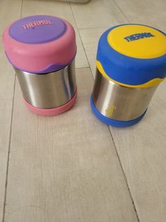 2 pcs Thermos Foogo 10 ounce food jar storage vacuum insulated stainless steel leak proof  baby kids stuff house