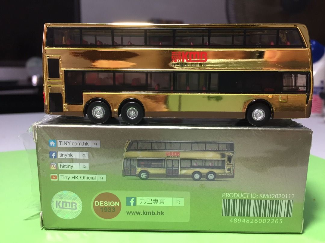 Tiny HK KMB ADL Enviro500 Diecast Bus Chrome Gold 168R Limited Edition ...