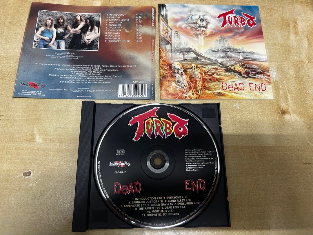 Turbo “Dead End” Russian pressed bootleg CD thrash metal