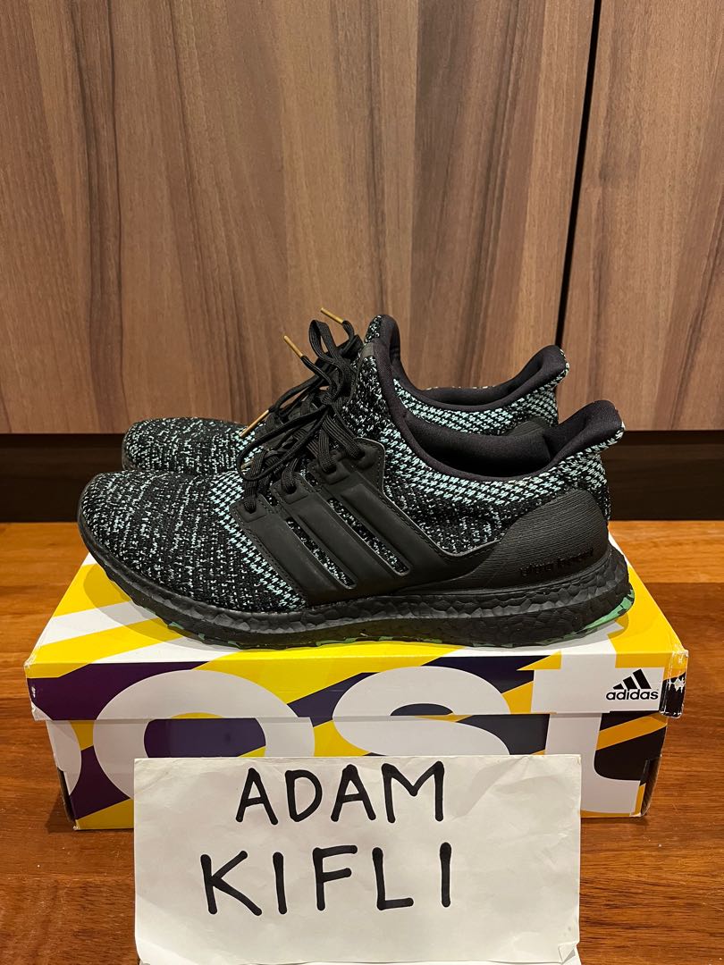 Adidas ultra boost 4.0 core black true green store