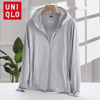 Uniqlo AIRism UV Protection FullZip Long Sleeve Hoodie Off White  Prisma  Clothing  Brands