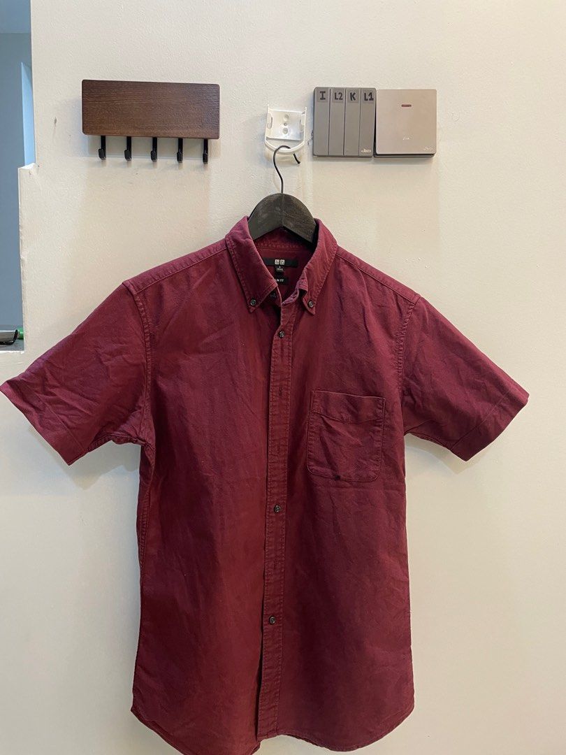 Uniqlo oxford short shop sleeve