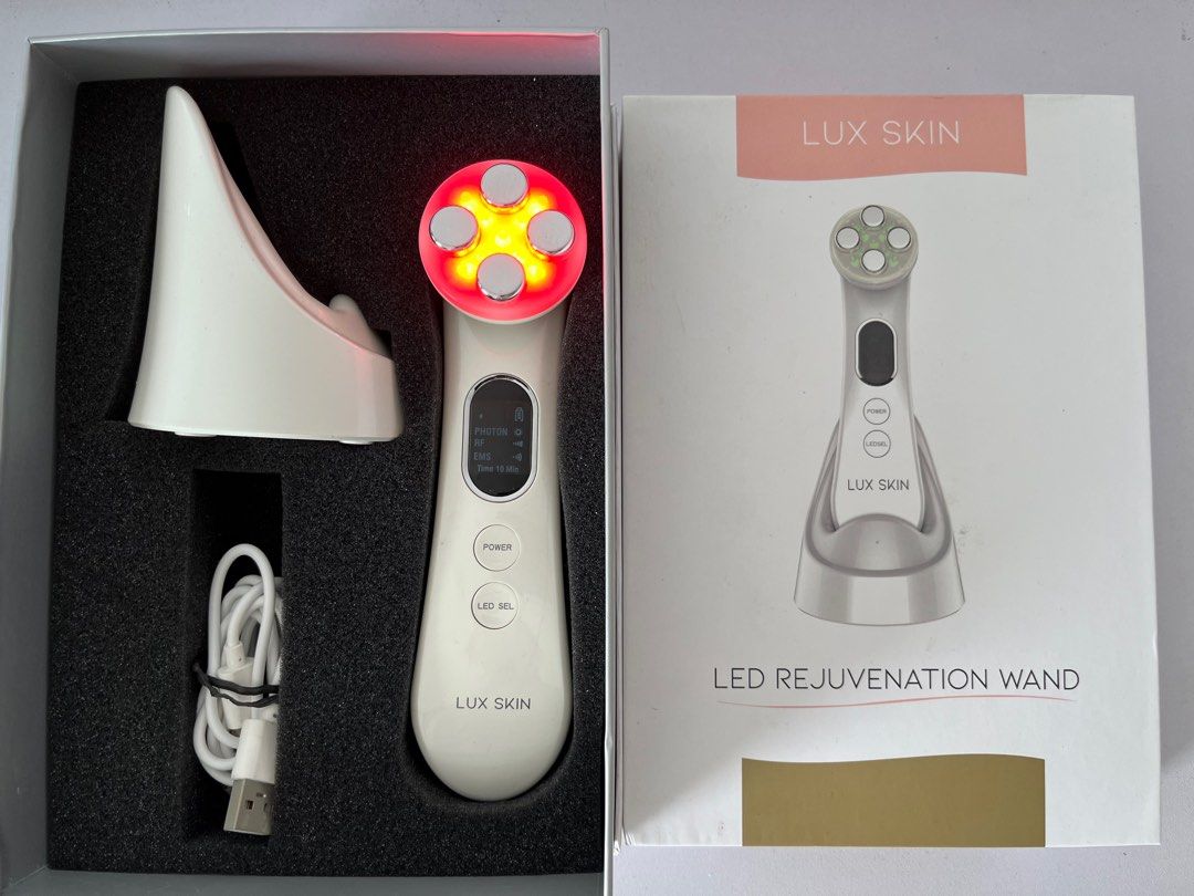 (Used) LUX SKIN LED Rejuvenation Wand (USA), Beauty & Personal Care