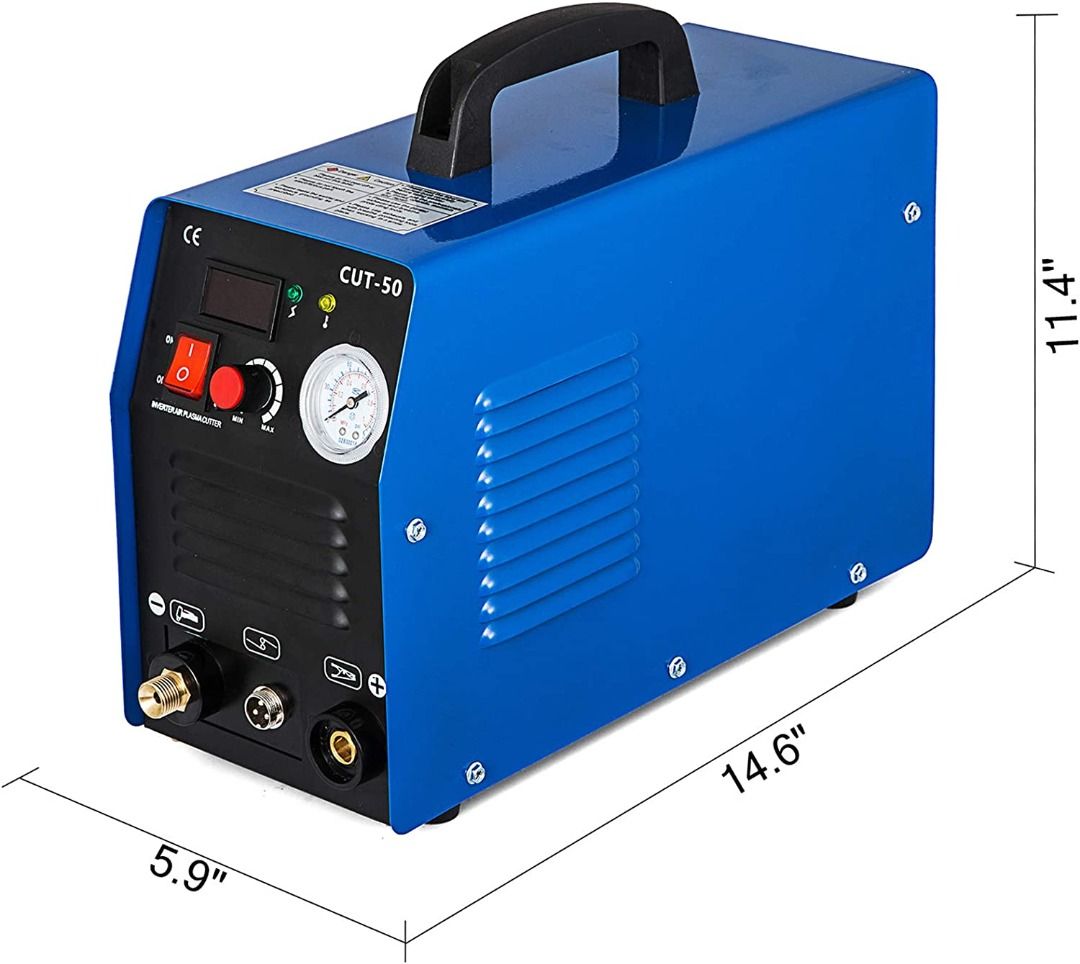 VEVOR Plasma Cutter, CUT50 Plasma Cutting Machine, 50Amp Air Plasma Cutter, Digital Display
