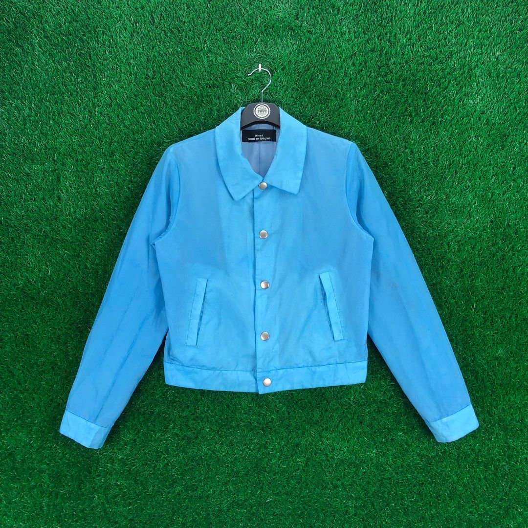 Vintage 90's Tricot Comme des Garcons Blue Jacket, Men's Fashion