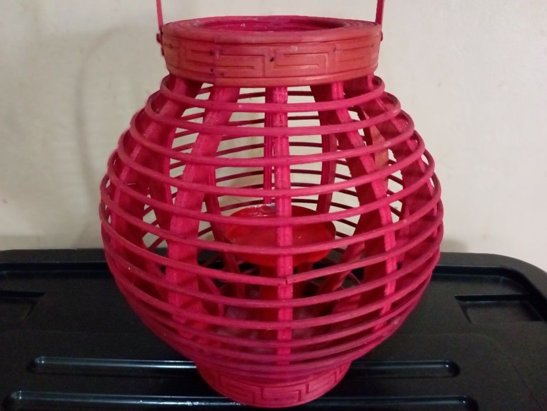 VINTAGE RATTAN LANTERN, Furniture & Home Living, Home Decor, Other Home