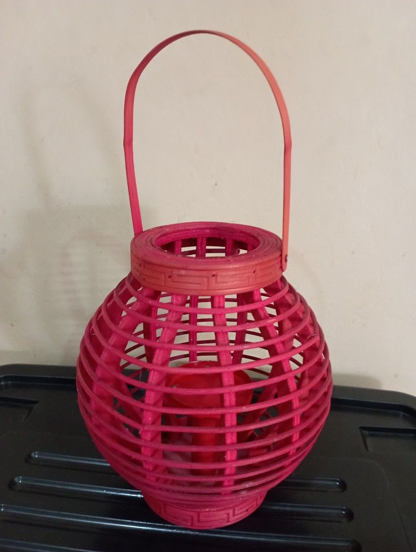 VINTAGE RATTAN LANTERN, Furniture & Home Living, Home Decor, Other Home