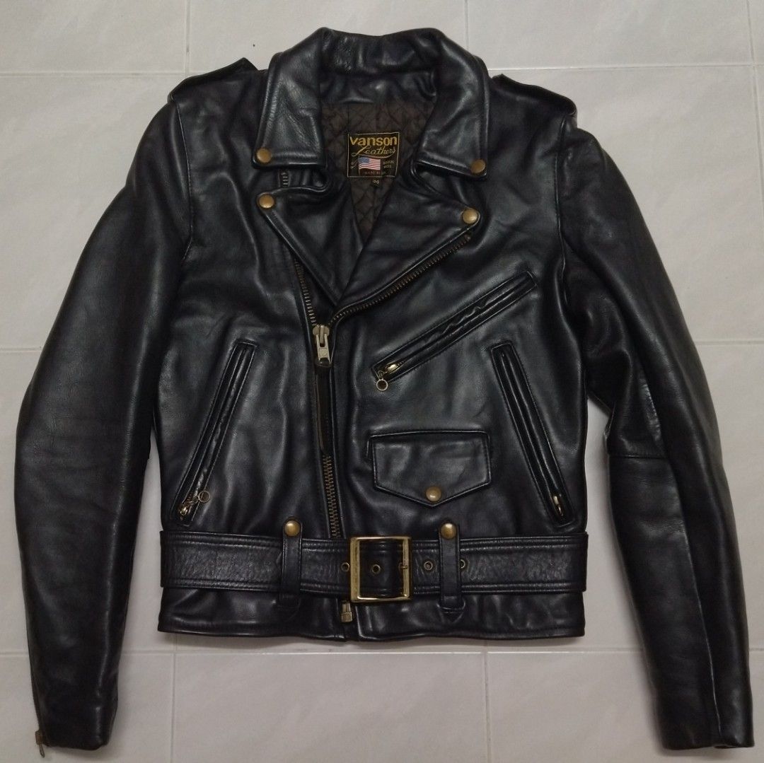 Vintage Vanson Leather Jacket Kulit Size 34 or S Schott Aero McCoy Buzz