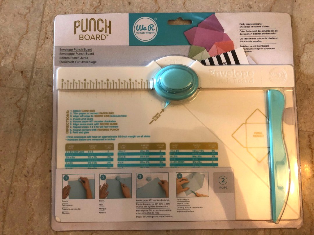 We r memory keepers punch board, Hobbies & Toys, Stationery & Craft