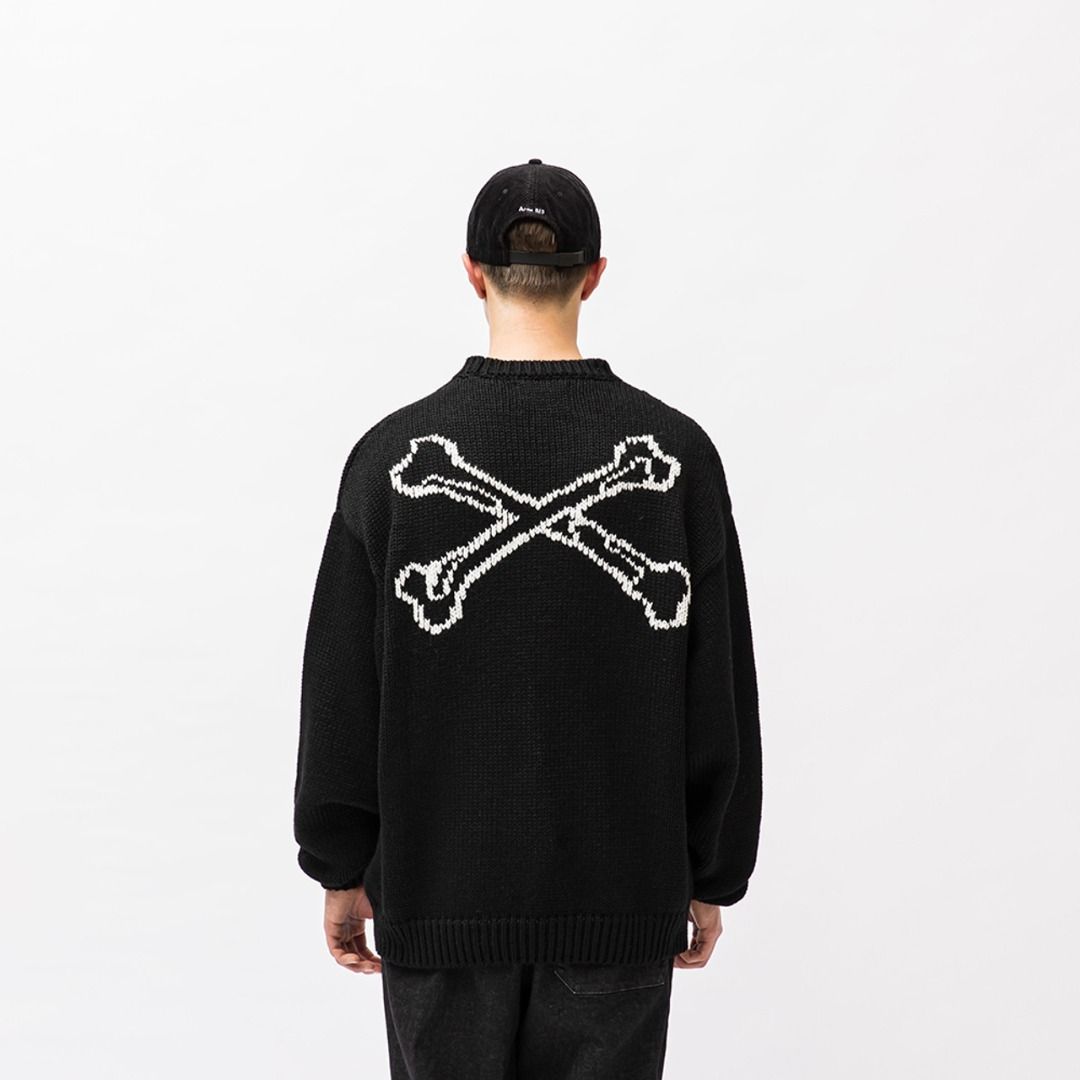 Wtaps ARMT / SWEATER / POLY. X3.0 クロスボーン-