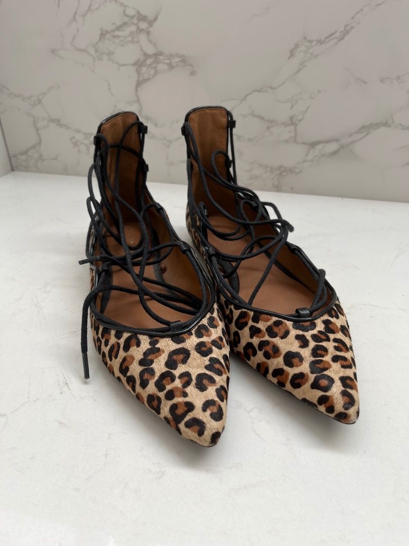 Zara leopard best sale flats