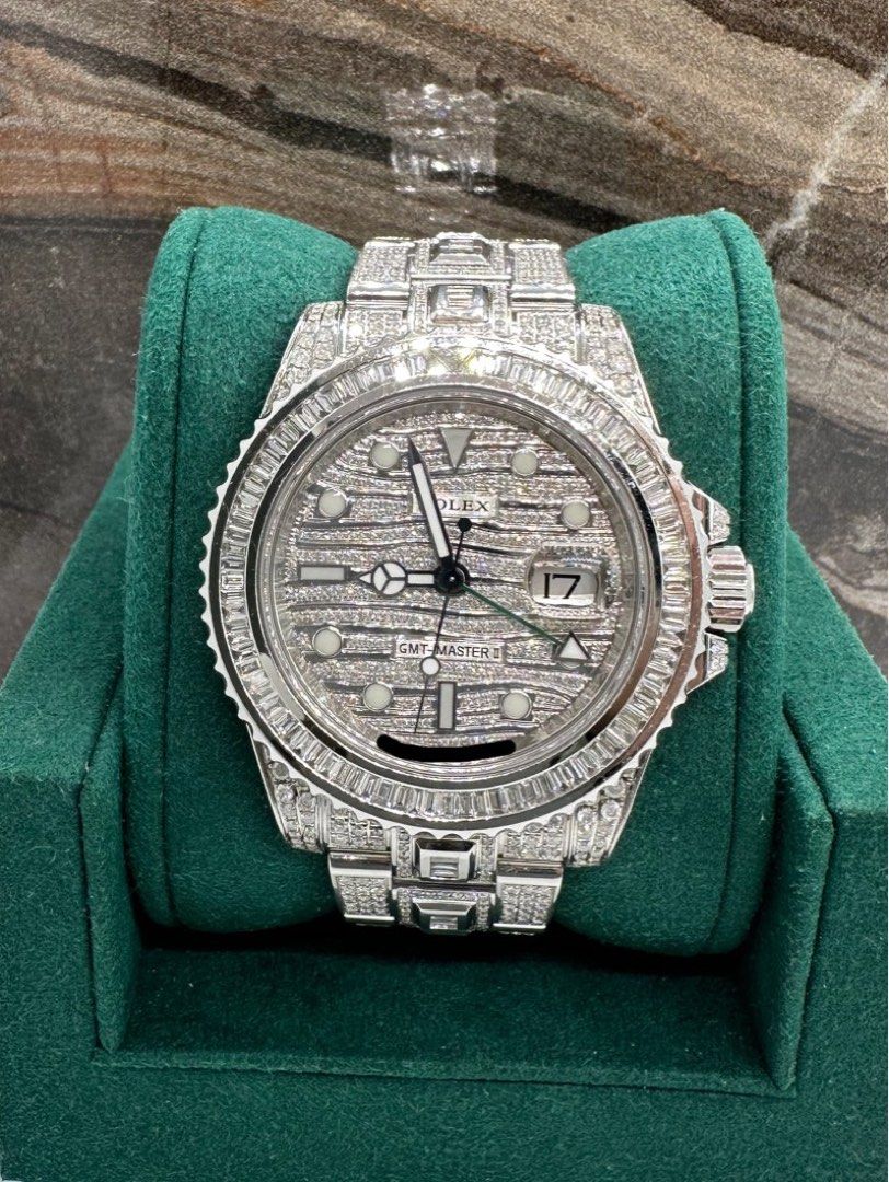 Rolex gmt outlet full diamond