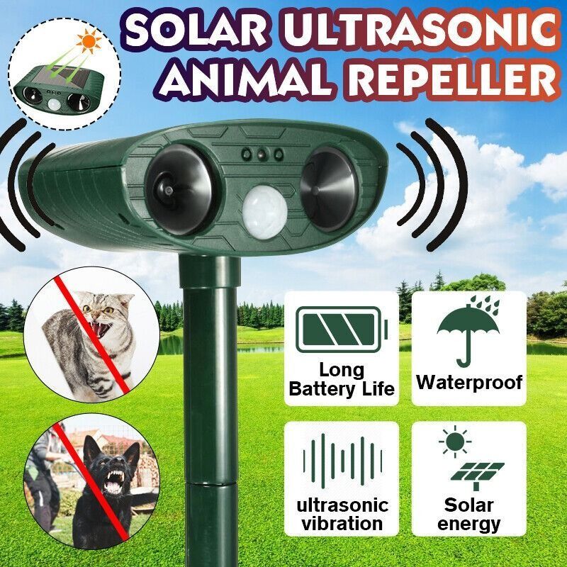 3278] Solar Powered Motion Activated Animal Repeller, Furniture & Home  Living, Gardening, Gardening Tools & Ornaments on Carousell