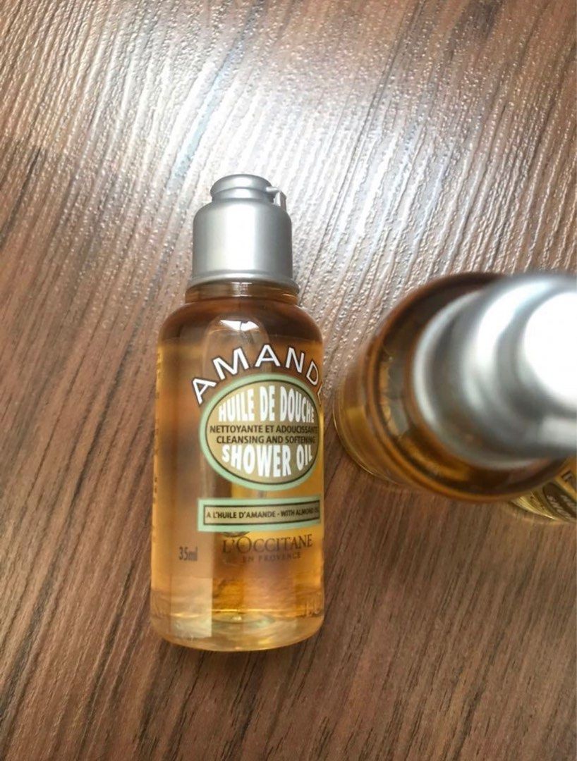 3 Loccitane almond shower oil, Beauty & Personal Care, Bath & Body