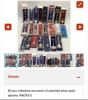 92 Pcs Collectors Souvenir Spoons