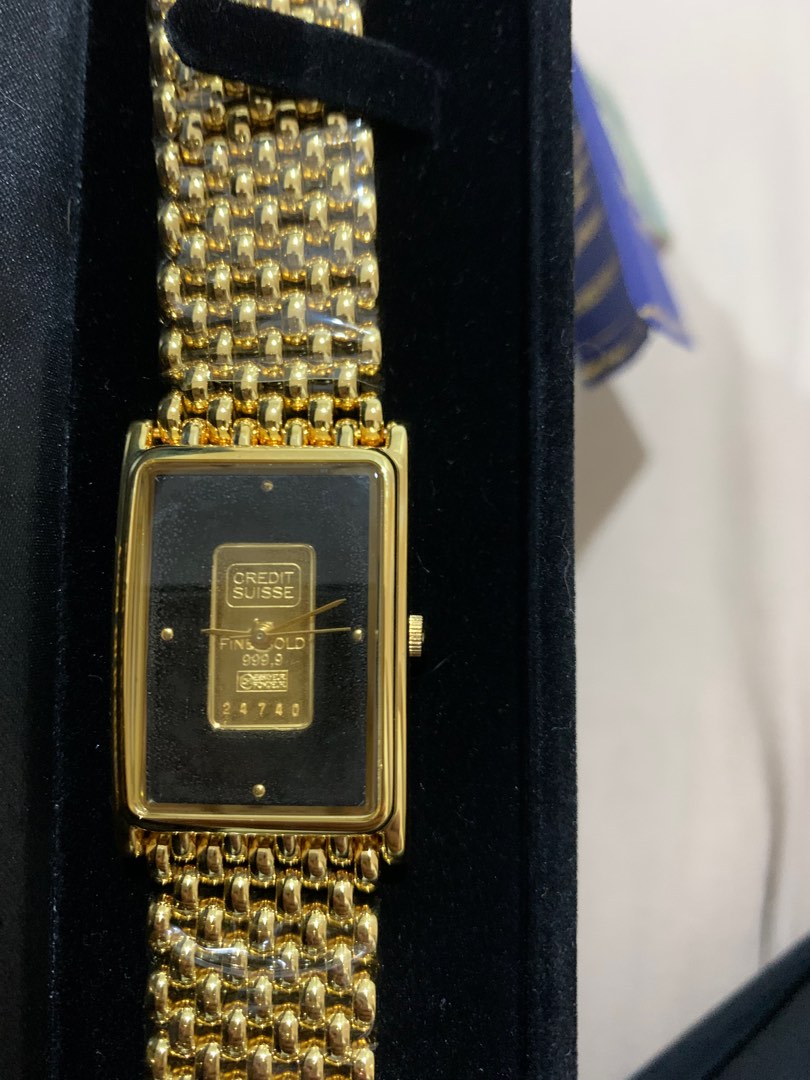 999.9 gold watch credit suisse