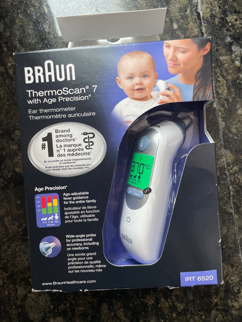 百靈牌 耳探機 Braun thermoscan 7 IRT 6520 ear thermometer, 健康及營養食用品, 溫度計