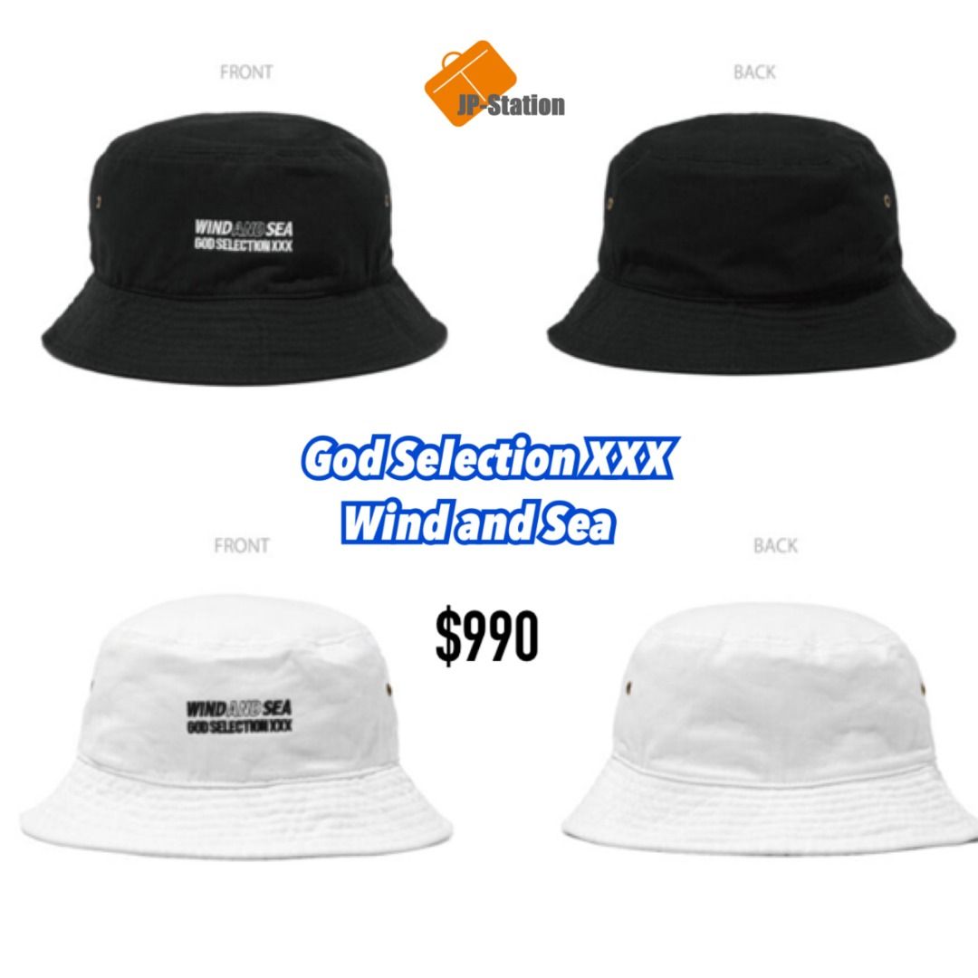 限時予約🇯🇵 God Selection XXX x WIND AND SEA BUCKET HAT 帽, 預購