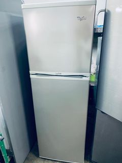 可信用卡付款))雪櫃 (雙門惠而浦)WF258 銀面 90%新 169CM高 强化玻璃100%正常二手冰箱/家用電器 二手電器 傢俬