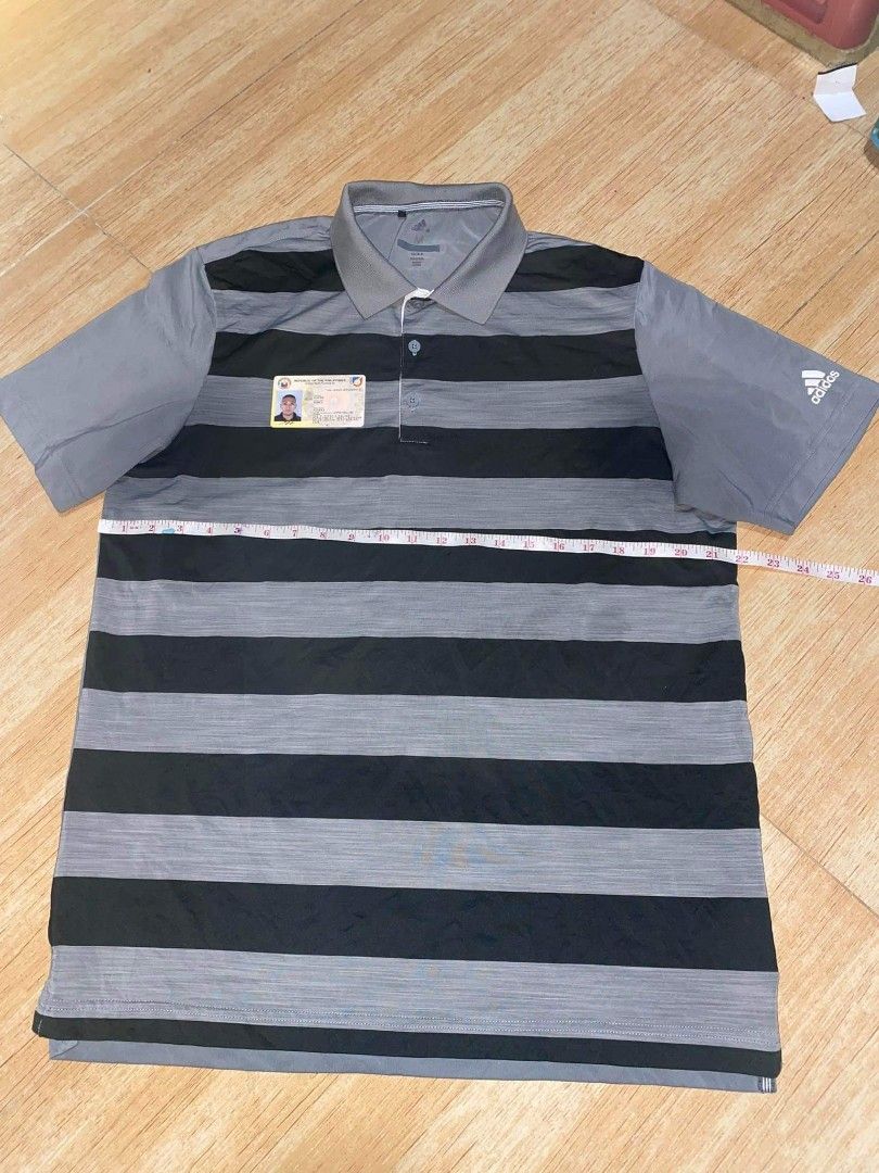 adidas dri fit polo shirt med on tag fit xl, Men's Fashion, Tops & Sets