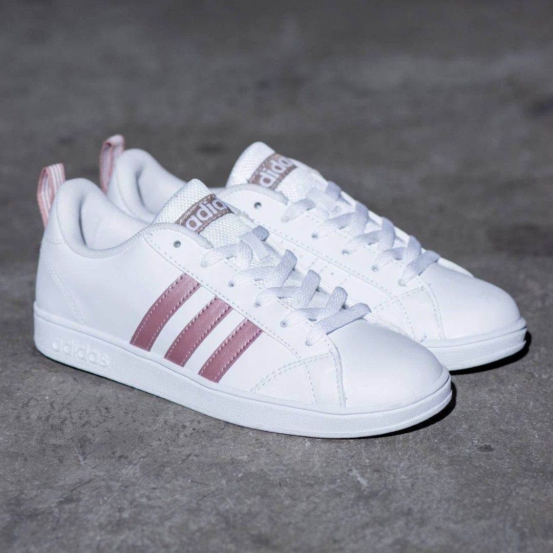 Adidas neo advantage white rose gold on sale
