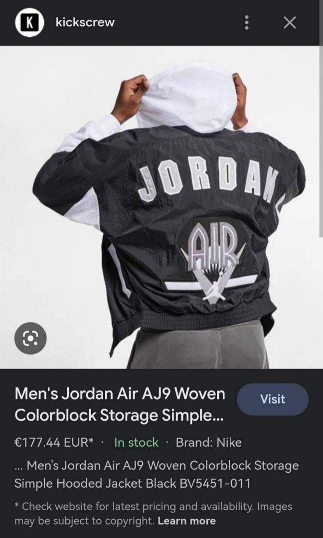 Aj9 jacket sales
