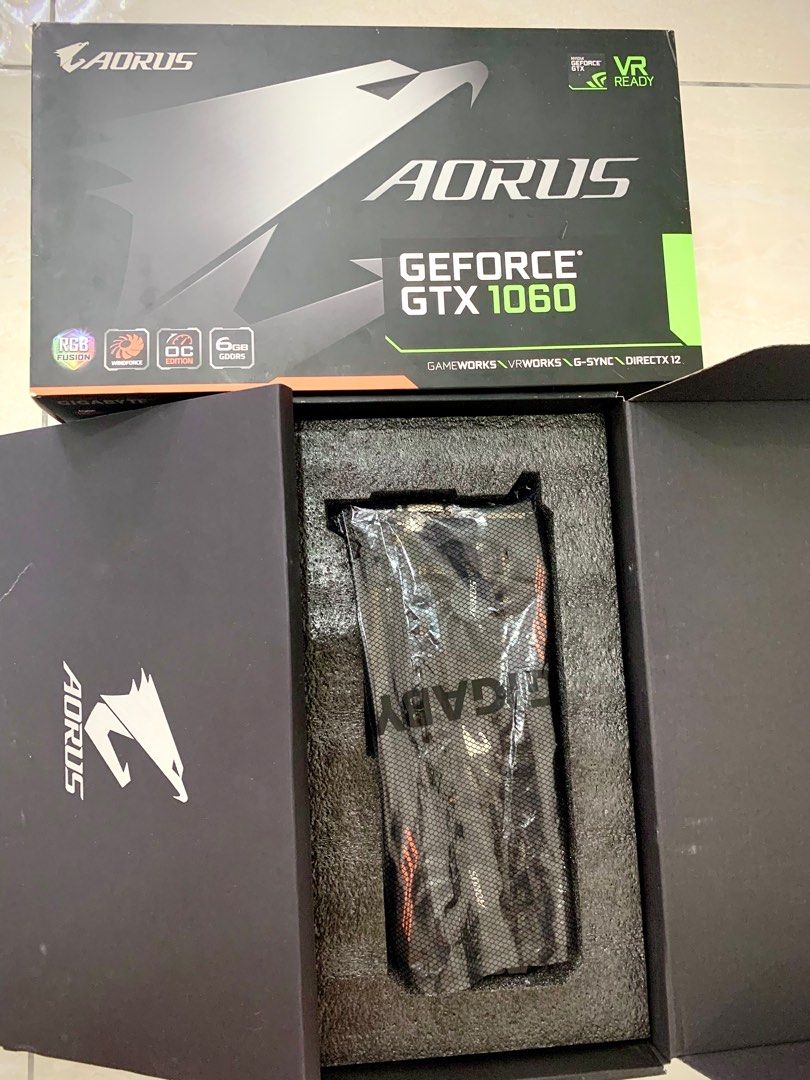 AORUS GTX 1060 6GB OC EDITION RGB GRAPHIC CARD GPU, Computers & Tech ...