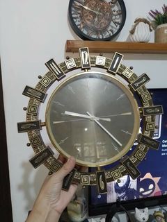 As is Vintage Metamec wall clock wall decor
