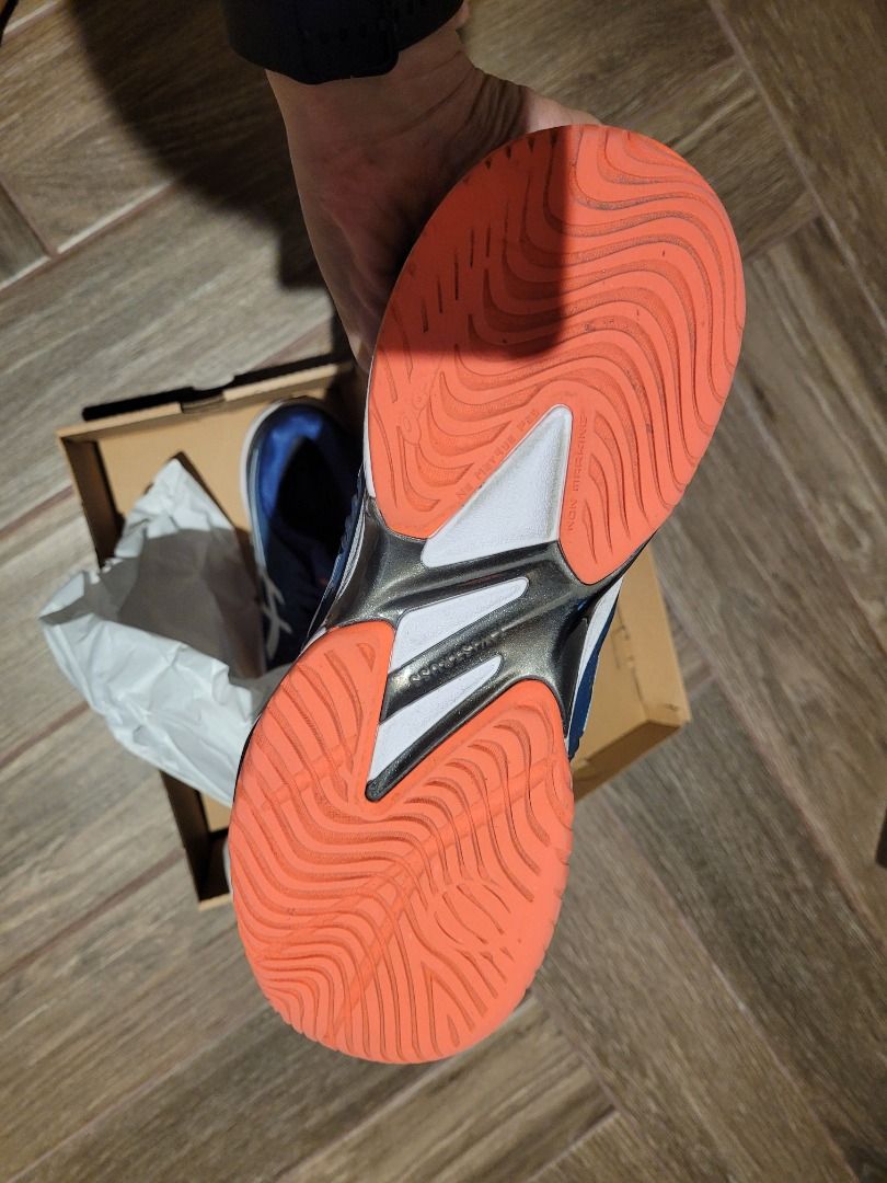 ASICS Men Court FF2 Tennis Shoes in Mako Blue/White US13 Sports