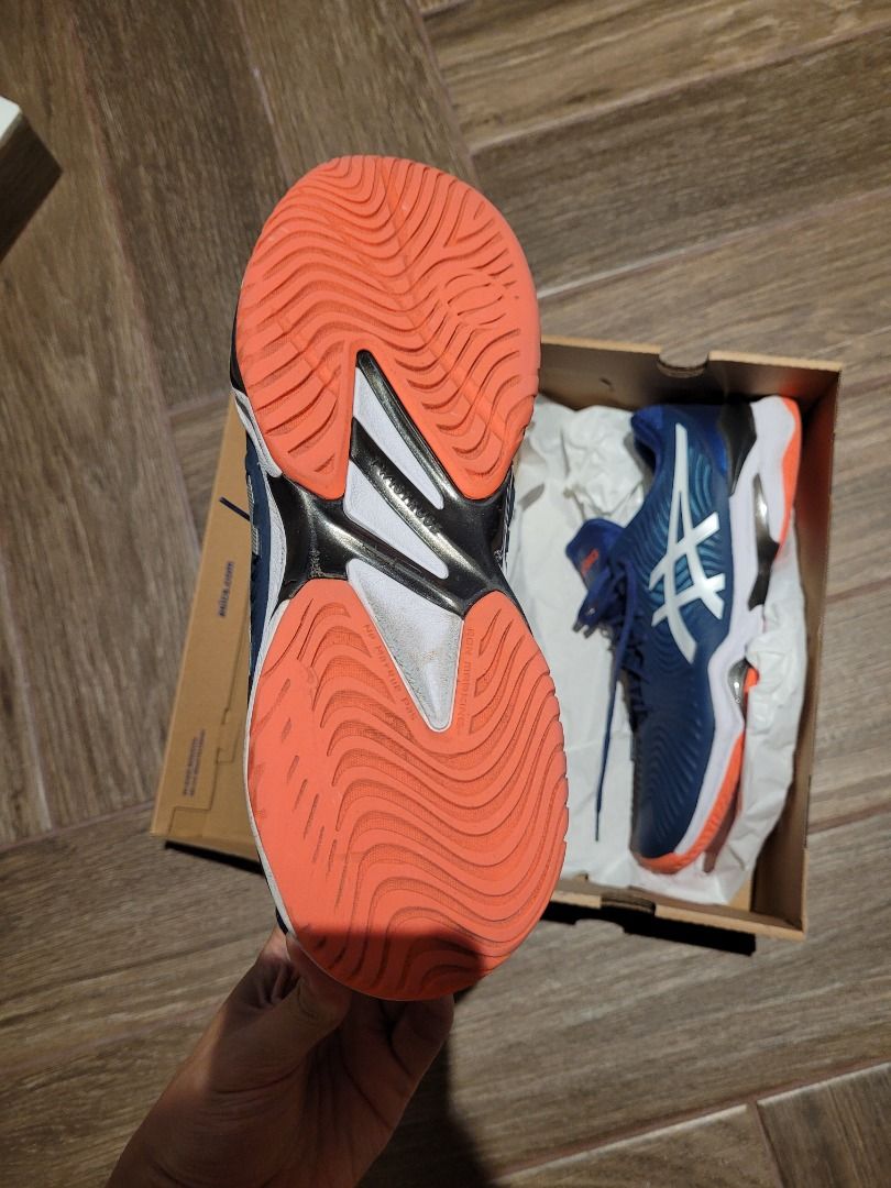 ASICS Men Court FF2 Tennis Shoes in Mako Blue/White US13, Sports