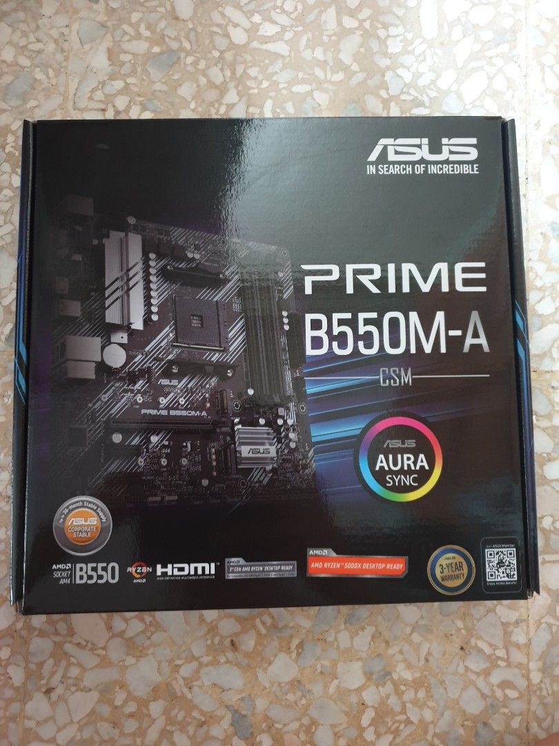 ASUS Prime B550M-A Motherboard, Computers & Tech, Parts & Accessories