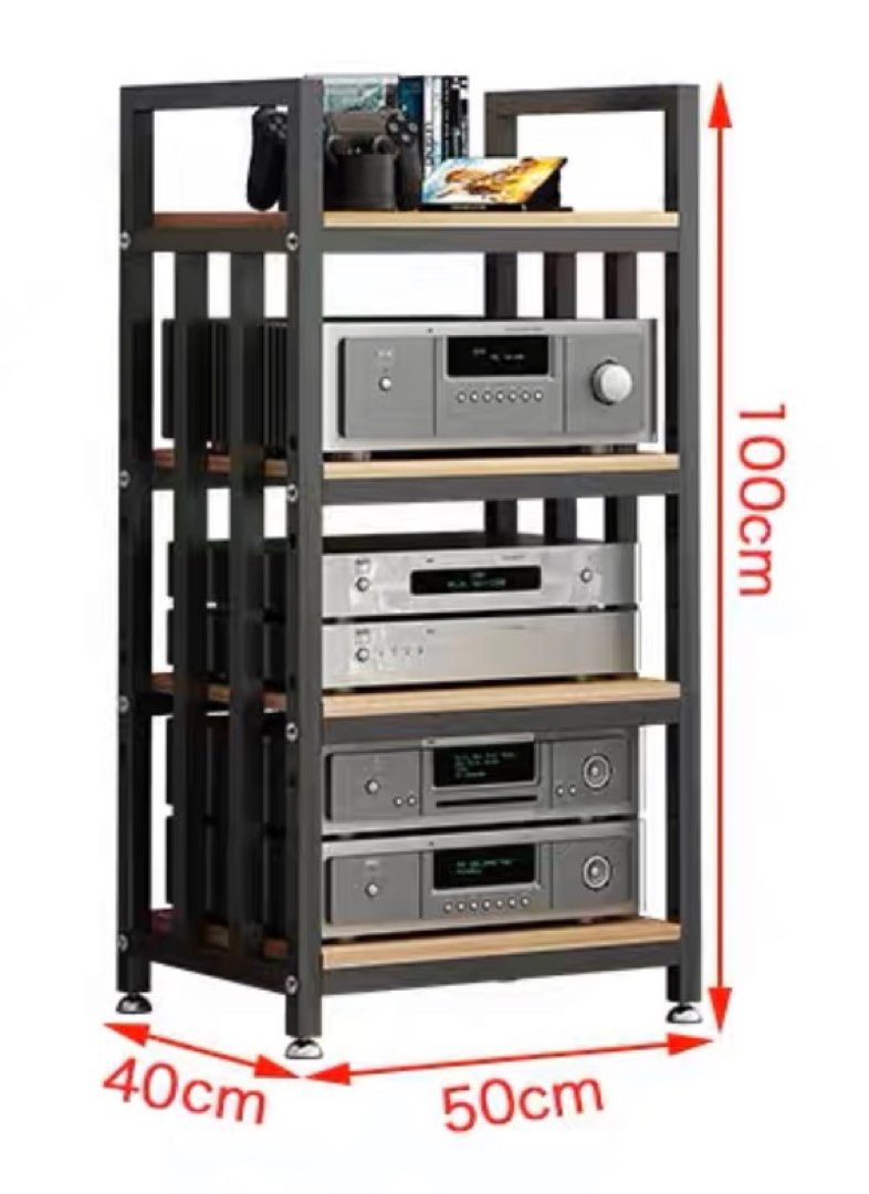 Audio System Rack 75CM & 100CM Height, Furniture & Home Living