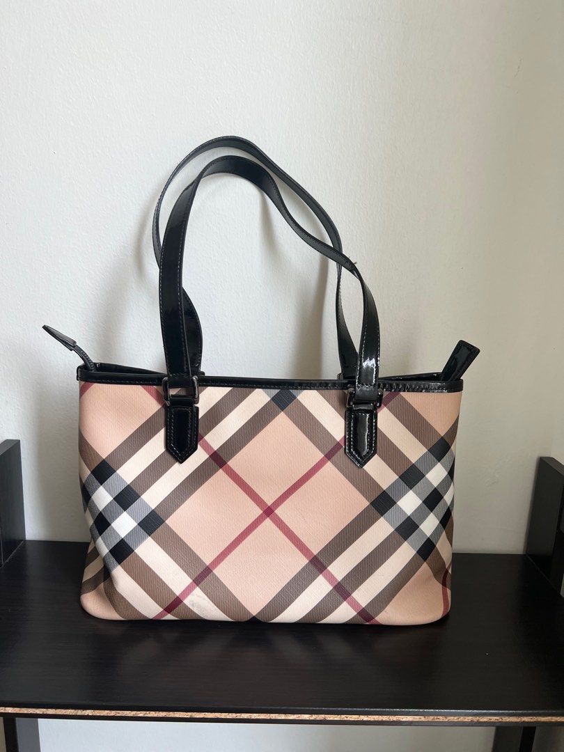 Authentic bUrberry tote bag, Luxury, Bags & Wallets on Carousell