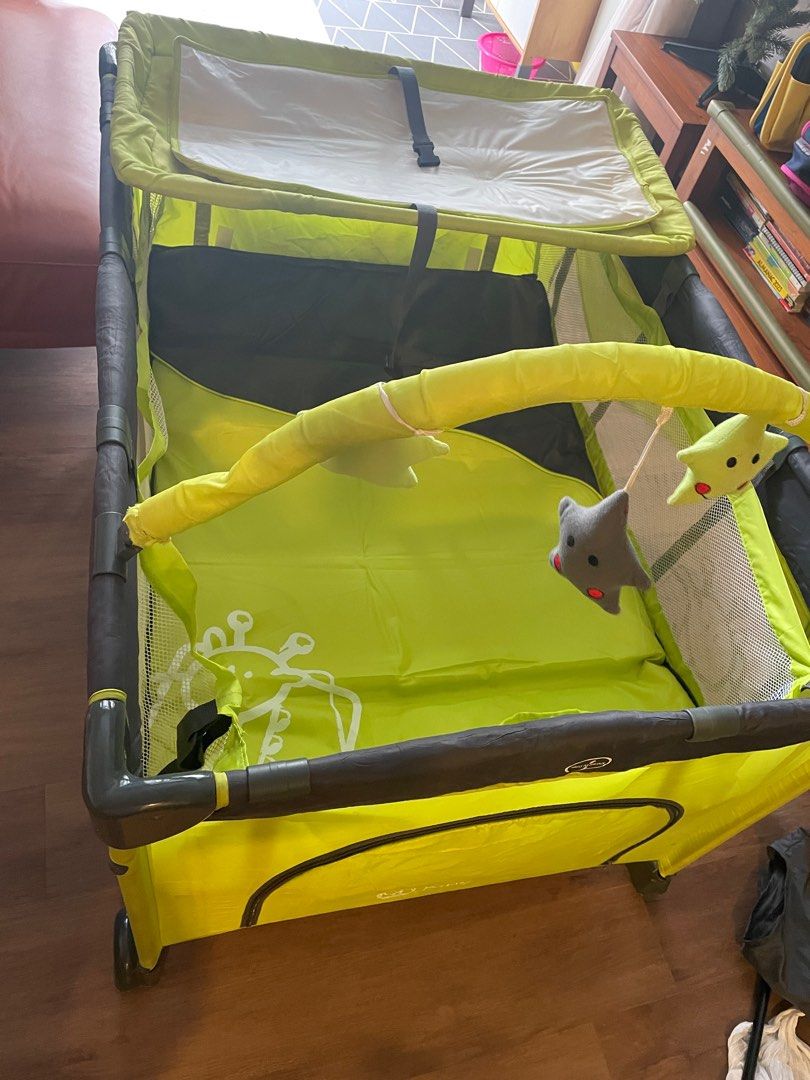 Baby one portable cot, Babies & Kids, Baby Nursery & Kids Furniture, Cots & Cribs on Carousell