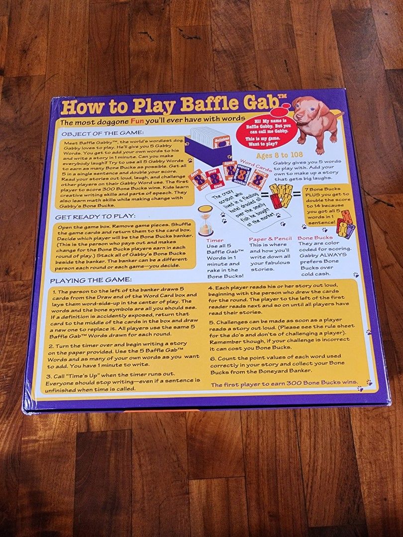 Baffle Gab Board Game, Hobbies & Toys, Toys & Games on Carousell