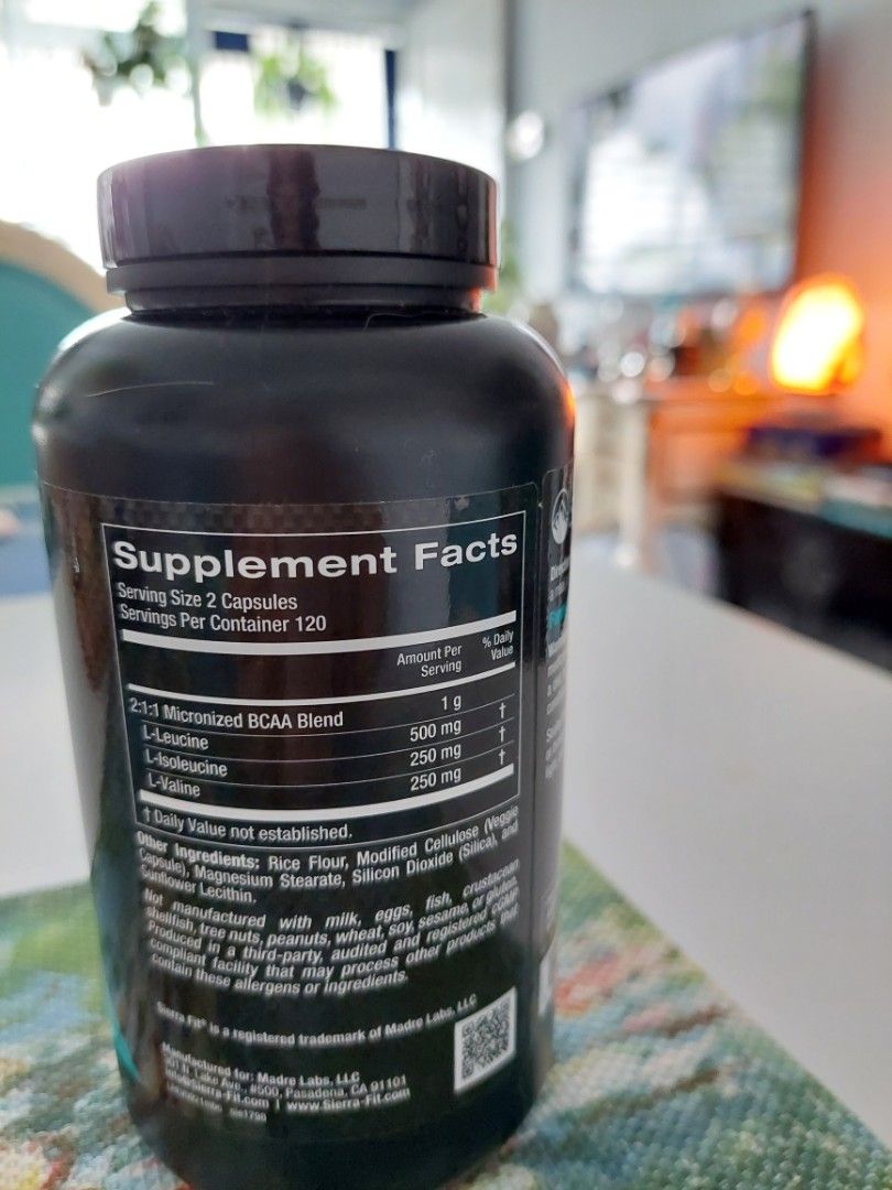 BCAA in Veg Capsules, Health & Nutrition, Health Supplements, Sports ...