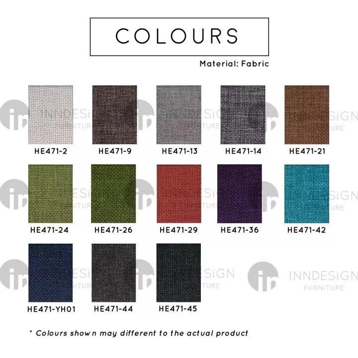 Bed Frame fabric material / Kilndried wood internal structure