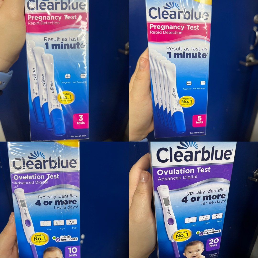 BNIB CLEARBLUE PREGNANCY TESTS AND OVULATION TESTS, Health & Nutrition