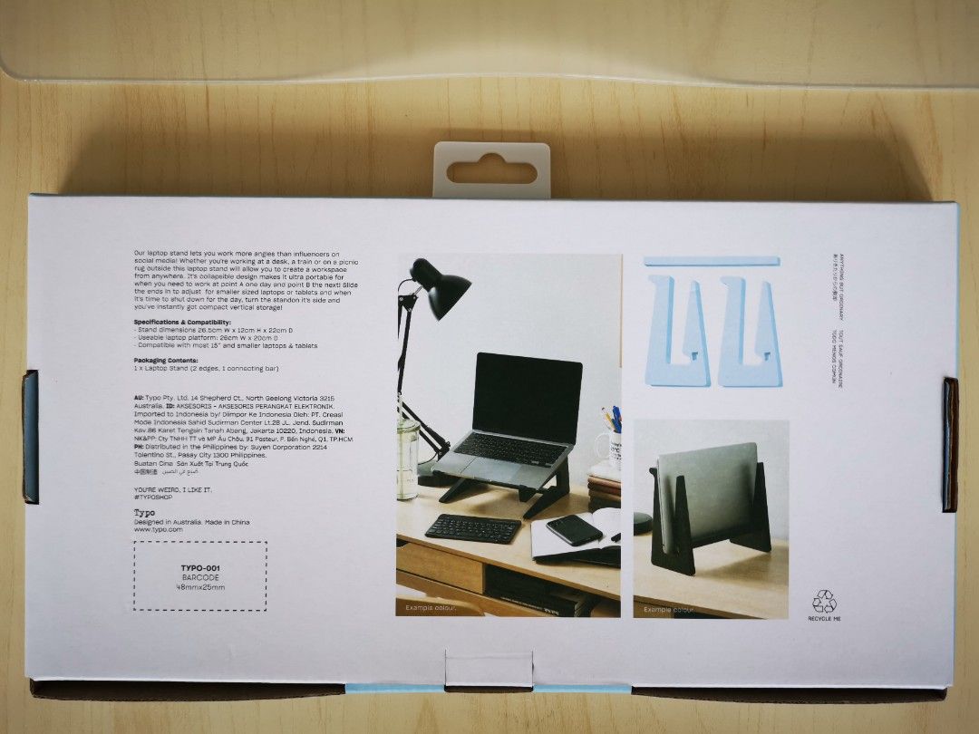 BNIB Typo Collapsible Laptop Stand & Storage, Computers & Tech, Parts