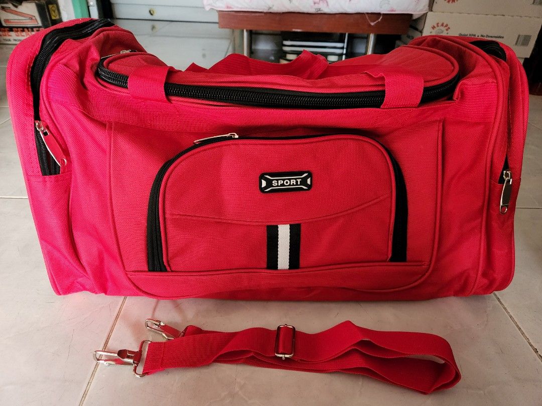 Brand New MultiPurpose Big Red Bag (Travel/Sports/Duffel ), Everything