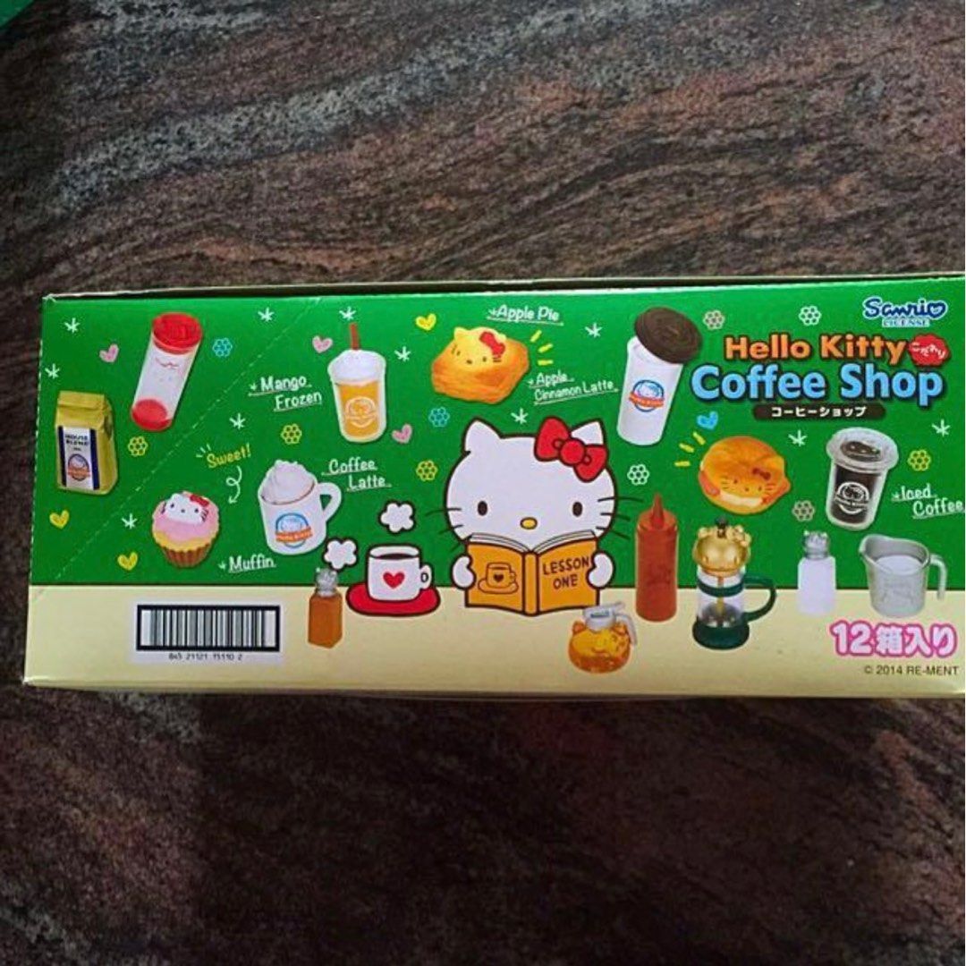 Set Miniature Re-Ment Hello Kitty Drugstore 2013 - Complet 8 Pièces - Sans Boîtes