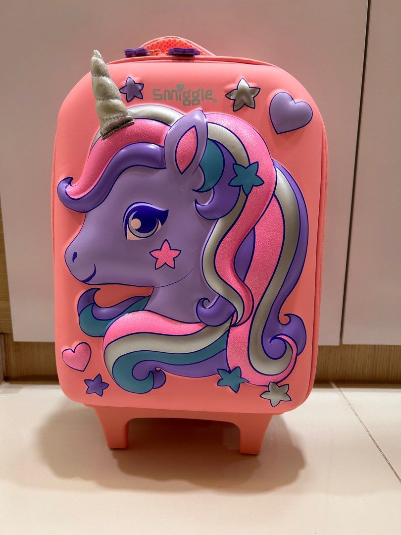 Smiggle unicorn sales trolley bag